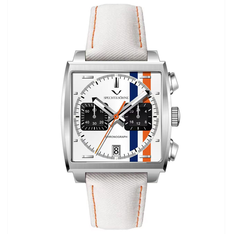 Seiko Watch Prospex - Specht&Sohne 新着日本 VK64 クロノグラフメンズクォーツ時計 316L ステンレス鋼レザーストラップ発光防水