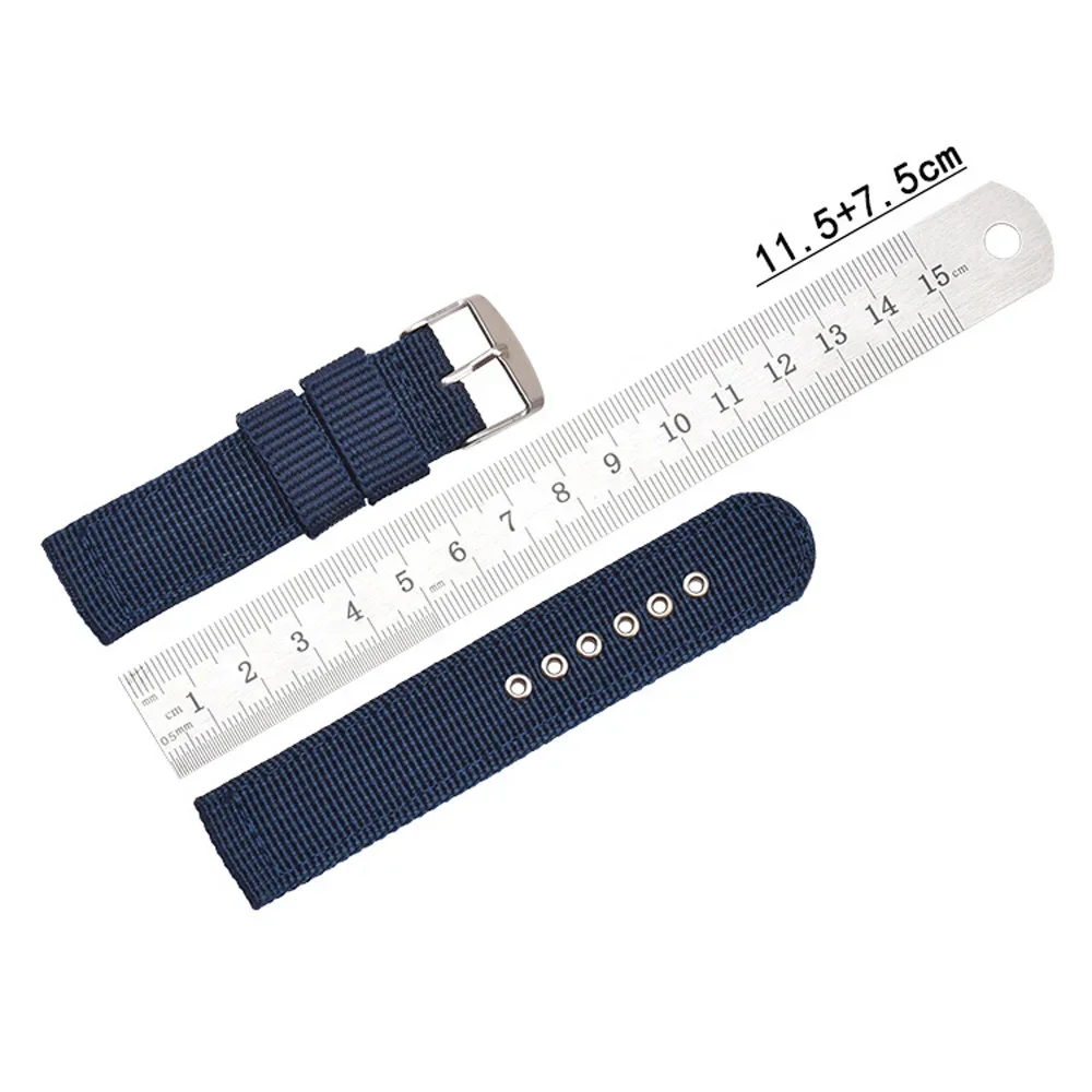 ユニバーサル交換用ナイロンストラップ,防水時計バンド,キャン - Canvas Strap Watch のレビューと価格