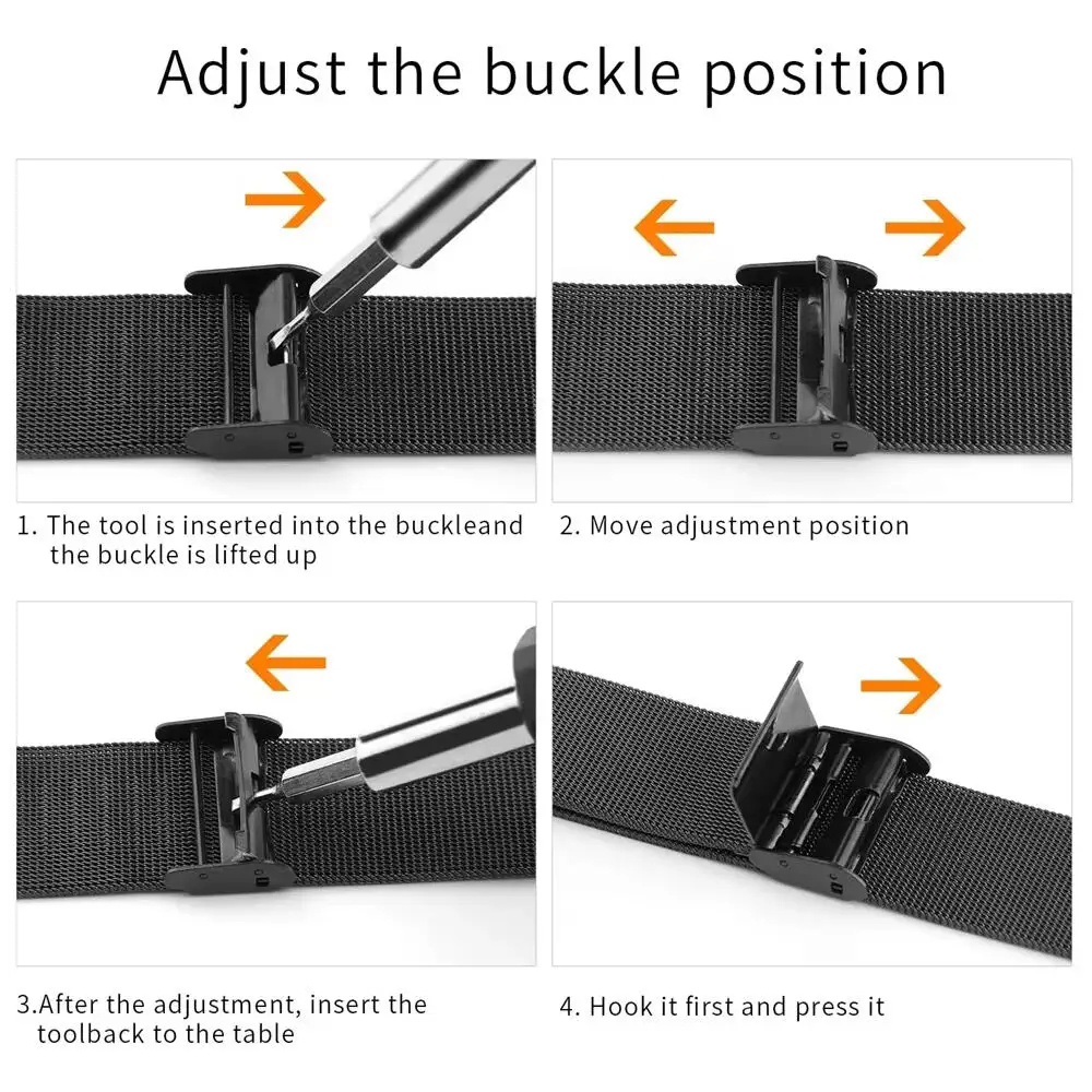 Honor Watch 5 バンド用メタルバンド、ステンレス - Mesh Strap Metal のレビューと価格