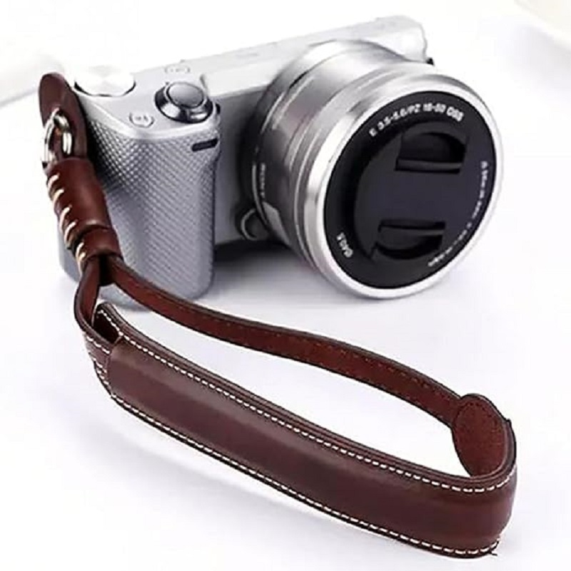 クイックリリースカメラリストストラップ、PUレザー安全ハンド - Leather Strap Quick Release のレビューと価格