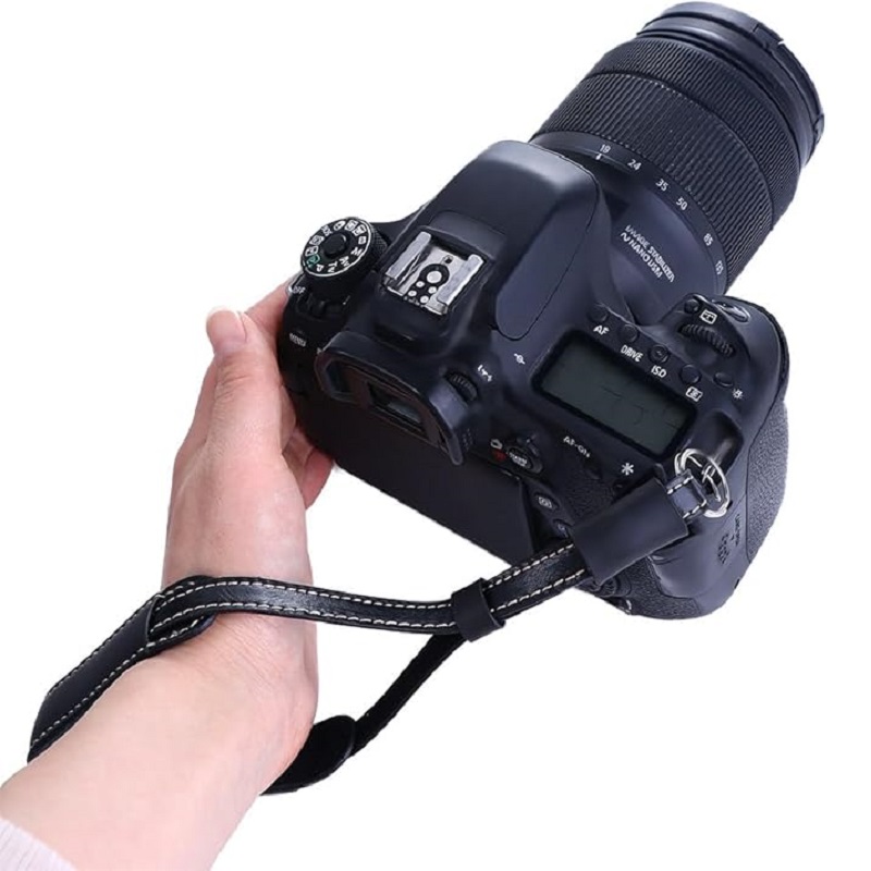 クイックリリースカメラリストストラップ、PUレザー安全ハンド - Leather Strap Quick Release のレビューと価格