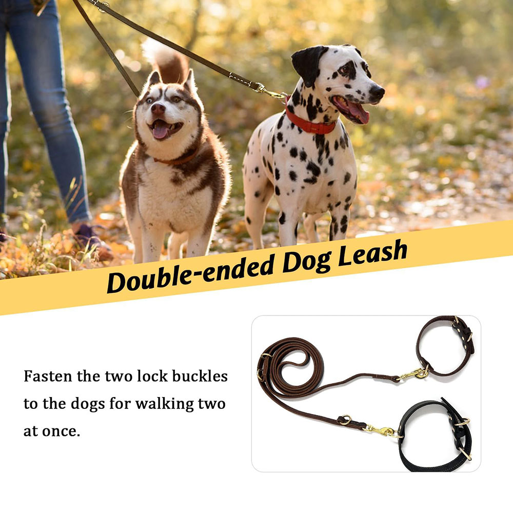 多機能レザー犬用リード、ハンズフリー犬用ランニングリーシュ、 - Leather Strap Quick Release のレビューと価格