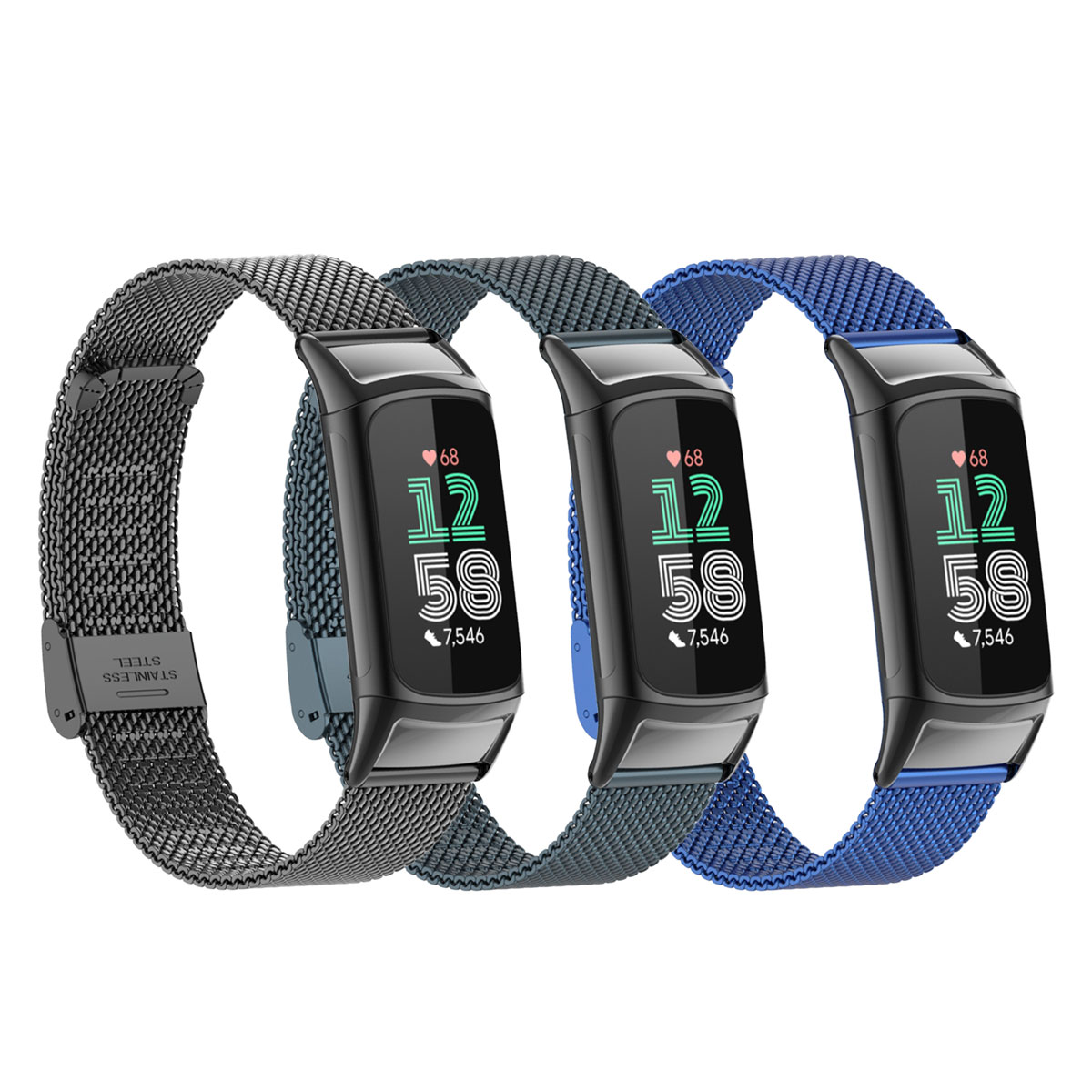 Fitbit Charge 5/6 ステンレススチールメッシ - Mesh Strap Metal のレビューと価格