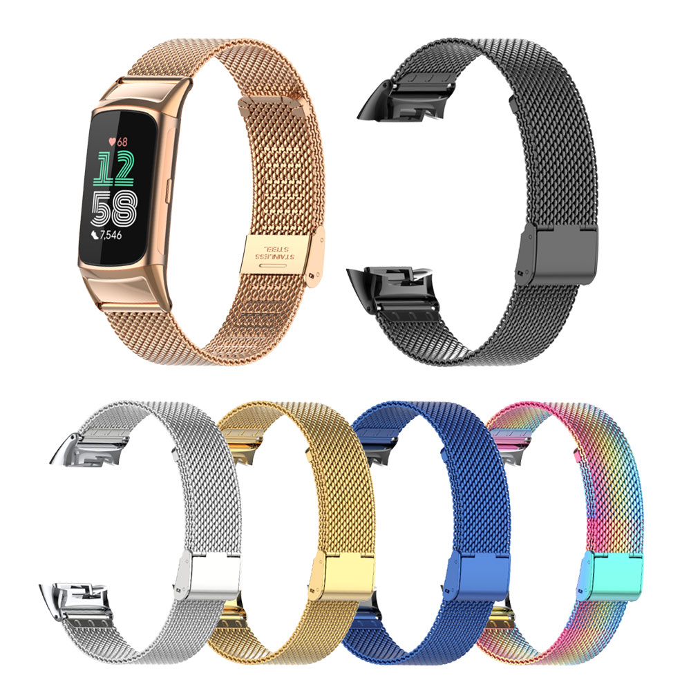 Fitbit Charge 5/6 ステンレススチールメッシ - Mesh Strap Metal のレビューと価格
