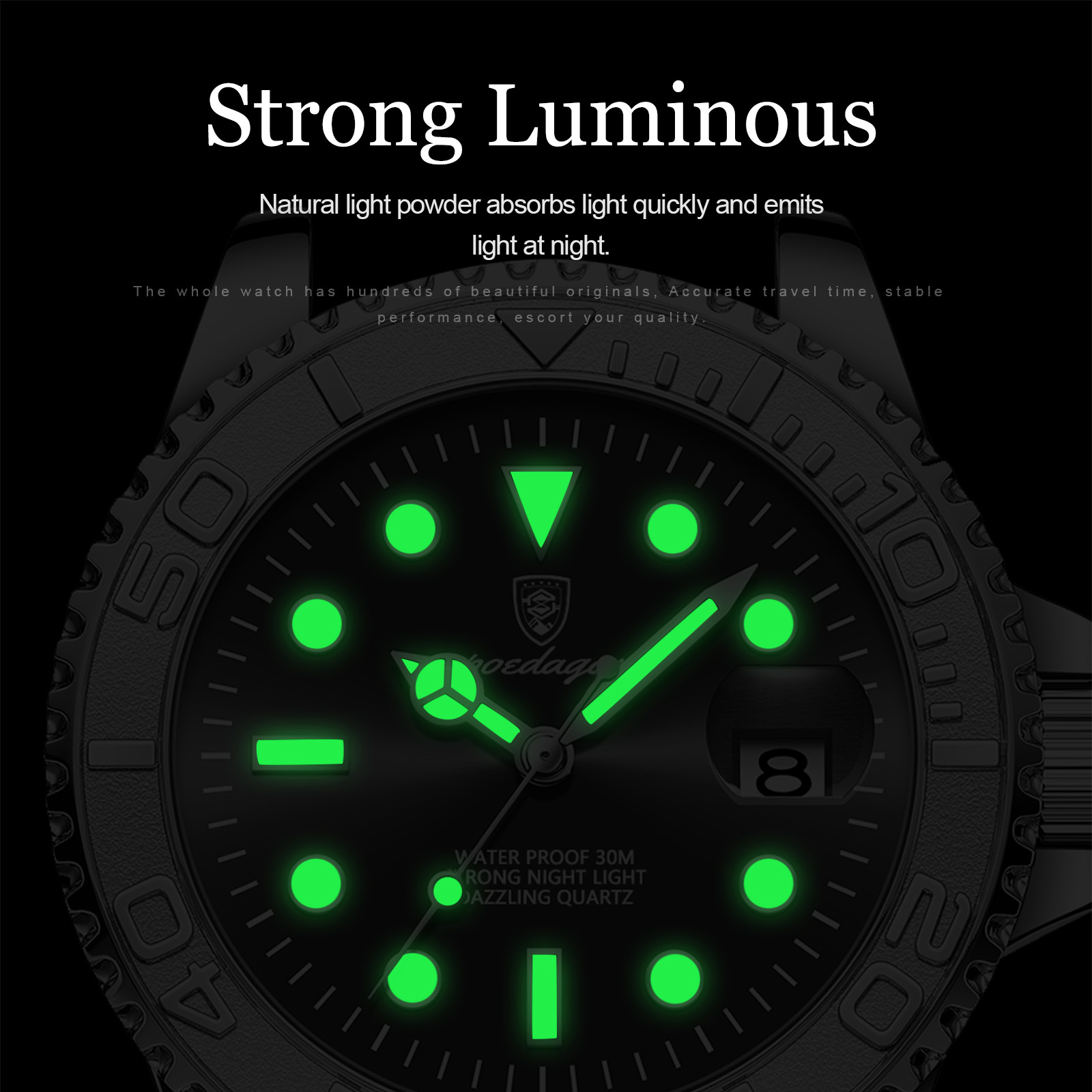 Poedagar トップ高級男の腕時計防水発光日付メンズ腕時 - Rolex Watch Daytona のレビューと価格