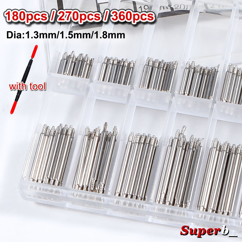 360 個直径 1.3 ミリメートル/1.5 ミリメートル/ - Spring Bar Tool Set のレビューと価格