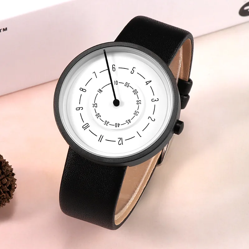 メンズ腕時計,シンプル,ファッショナブル,レザー,クォーツ, - Leather Watch Band Men のレビューと価格
