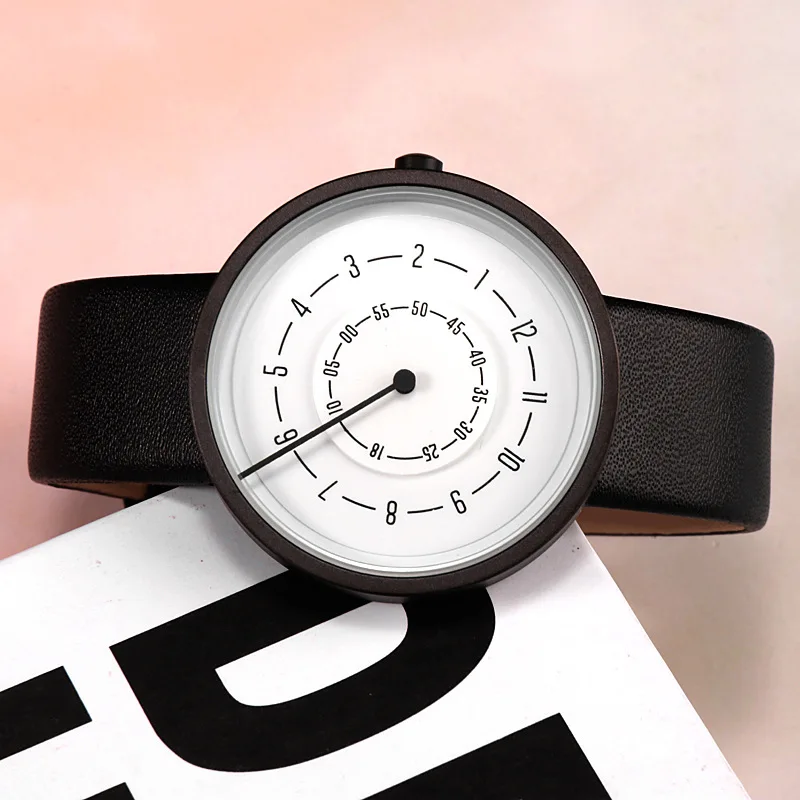 メンズ腕時計,シンプル,ファッショナブル,レザー,クォーツ, - Leather Watch Band Men のレビューと価格