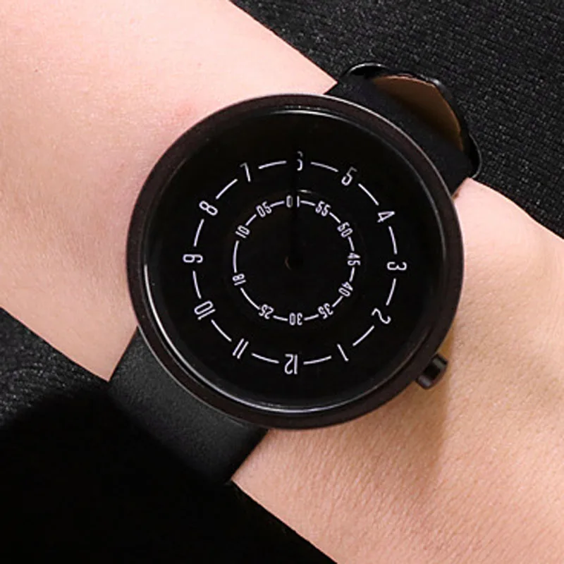 メンズ腕時計,シンプル,ファッショナブル,レザー,クォーツ, - Leather Watch Band Men のレビューと価格