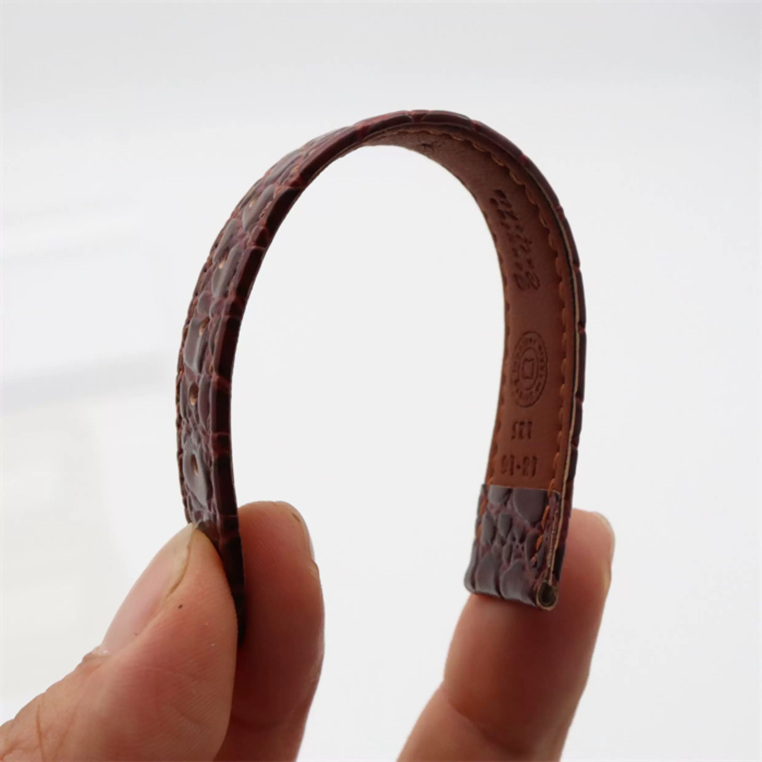 薄い本革時計ベルトストラップ 10 12 13 14 15  - Suede Strap Watch のレビューと価格