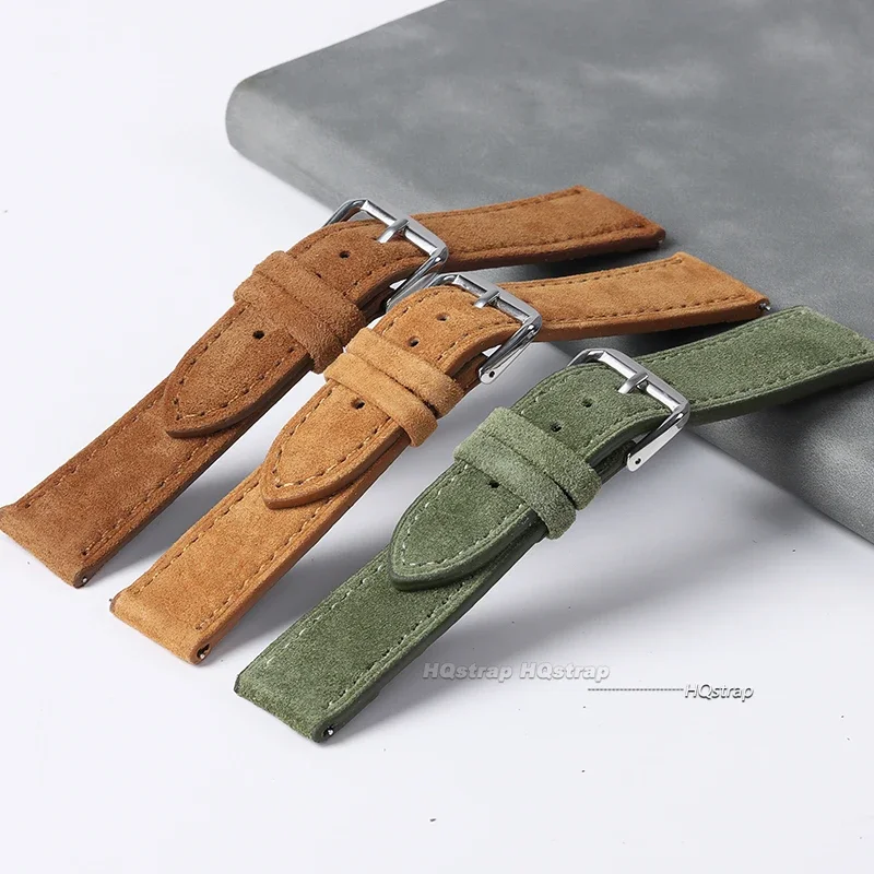 スエード本革時計バンドセイコーヴィンテージ手作りステッチブレ - Suede Strap Watch のレビューと価格
